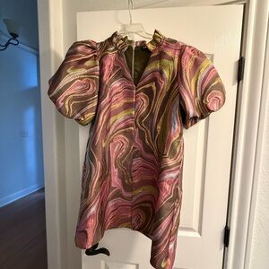 Colorful Swirl Pattern Dress